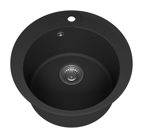 Кухонная мойка Misty Artemida ART-51-01 51х51 цвет антрацит - фото 5