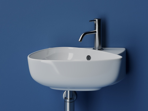 Раковина из сантехнического фарфора Ceramica Nova ELEMENT CN5049 50х35 подвесная цвет белый 1 отверстие под смеситель - фото 5