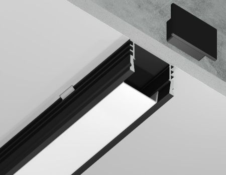 Алюминиевый накладной профиль Ambrella Light Alum Profile (Алум Профиле) GP1750BK