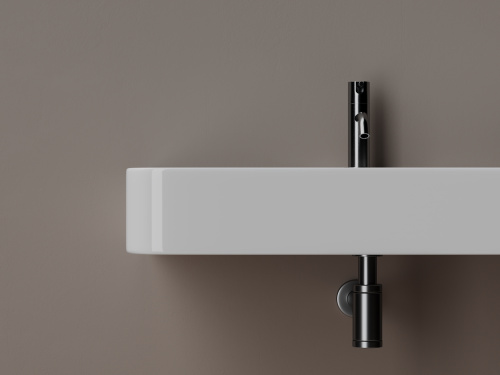 Раковина из сантехнического фарфора Ceramica Nova AURA CN2006 80х47 подвесная цвет белый 1 отверстие под смеситель - фото 5