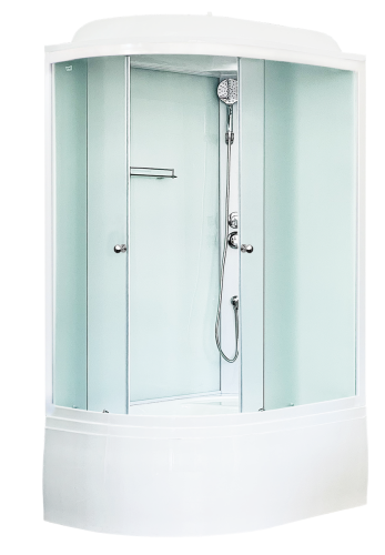Душевая кабина Royal Bath BK RB8120BK5-WC-R 120х80 асимметричная с крышей ориентация правая