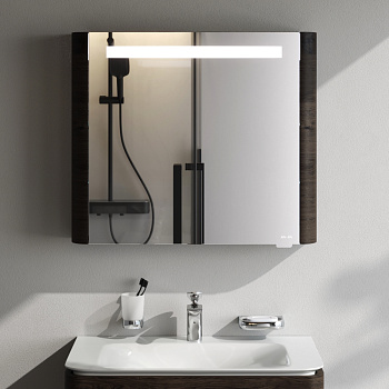 Зеркало-шкаф Am.Pm Sensation M30MCR0801TF 80х15х70 подвесной цвет табачный дуб