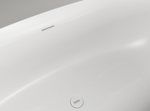 Ванна из искусственного камня Plumberia Selection Veloma VELOMA 170BO 171х75 отдельностоящая овальная с ножками - фото 5