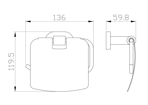 Бумагодержатель Wonzon & Woghand First WW-8426 - фото 2