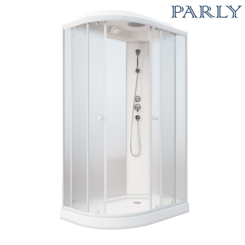 Душевая кабина Parly Effect EF1231R 120х80 асимметричная с крышей ориентация левая - фото 2