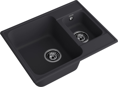 Кухонная мойка Granfest Quarz 09 черный 62х48 цвет черный поверхность матовая - фото 2