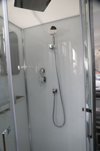 Душевая кабина Cerutti SPA VIVA101 100х100 четверть круга с крышей ориентация универсальная - фото 2