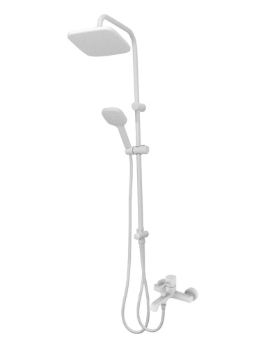 Душевая стойка Orange Karl M05-934w настенная цвет белый - фото 2