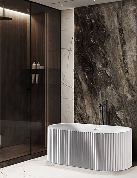 Ванна акриловая Cerutti SPA CT9330 170х75 отдельностоящая овальная с ножками