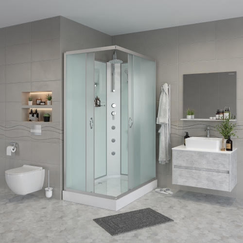 Душевая кабина Niagara Classic 431853QBKTG 110х80 прямоугольная без крыши ориентация универсальная - фото 3