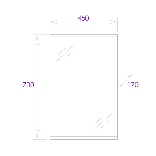 Зеркало в ванную Onika Коралл 204501 45х70 цвет белый - фото 4