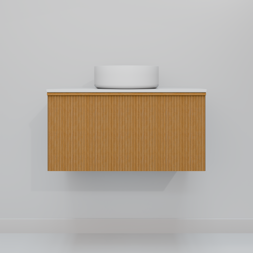 Тумба с раковиной Art Decco Andy (Энди) AAN08W11S300 80x45x40 подвесная цвет белый дуб - фото 3