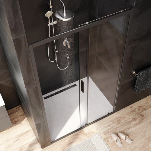 Душевая дверь Am.Pm Gem W90G-120-1-195BT 120х195 стекло прозрачное профиль черный - фото 3