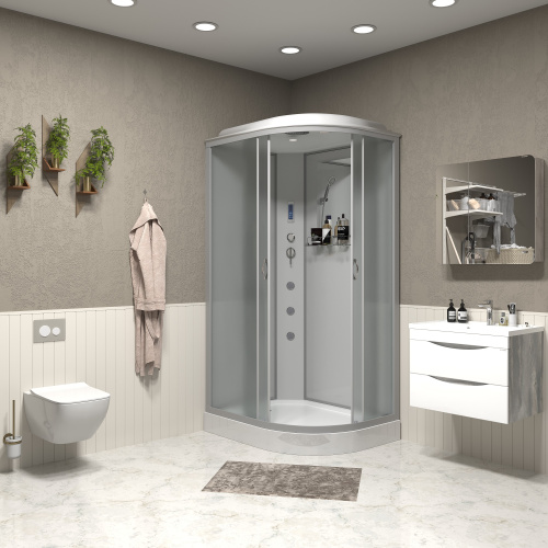 Душевая кабина Niagara Classic 33121423LF 120х80 асимметричная с крышей ориентация левая - фото 3