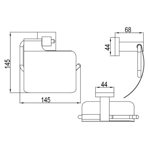 Бумагодержатель Timo Selene 10042/00 - фото 2