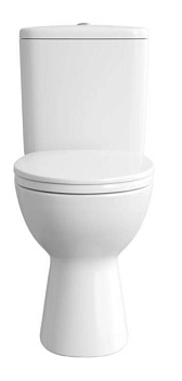 Унитаз напольный с бачком Vitra HIMMEL 9864B099-7207 белый с сиденьем микролифт безободковый каскадный смыв