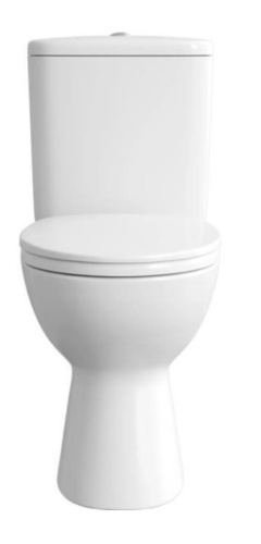 Унитаз напольный с бачком Vitra HIMMEL 9864B099-7207 белый с сиденьем микролифт безободковый каскадный смыв