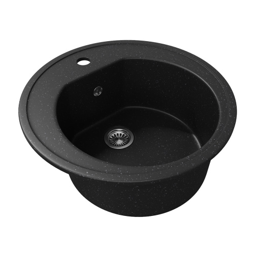 Кухонная мойка Teymi Lina T120101 51х51 цвет черный поверхность матовая - фото 5