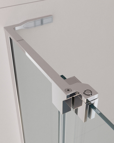 Душевая дверь Cezares SLIDER SLIDER-B-1-80/90-C-Cr 80х195 стекло прозрачное профиль хром глянцевый - фото 5