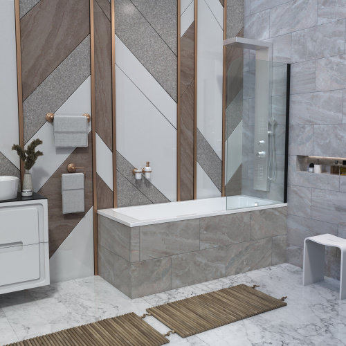 Ванна из литьевго мрамора Taliente Egoista EG2318070-1 180х70 пристенная прямоугольная - фото 5