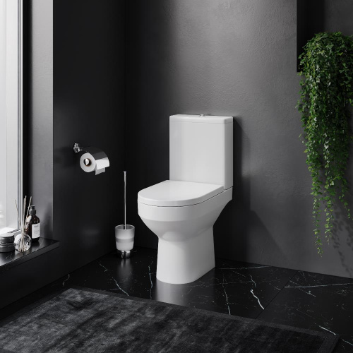 Унитаз напольный с бачком Am.Pm Spirit V2.0 C708600SC белый глянцевый с сиденьем микролифт душевой смыв