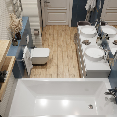 Ванна акриловая Lavinia Boho One 37010080 180х80 встраиваемая прямоугольная без каркаса - фото 4