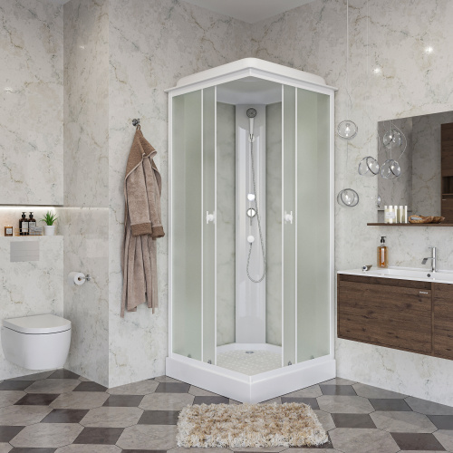 Душевая кабина Niagara Promo P90/13Q/MT 90х90 квадратная с крышей ориентация универсальная - фото 3