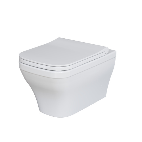 Унитаз подвесной Ambassador Benefit 203T20001R-202T20001S белый глянцевый с сиденьем микролифт