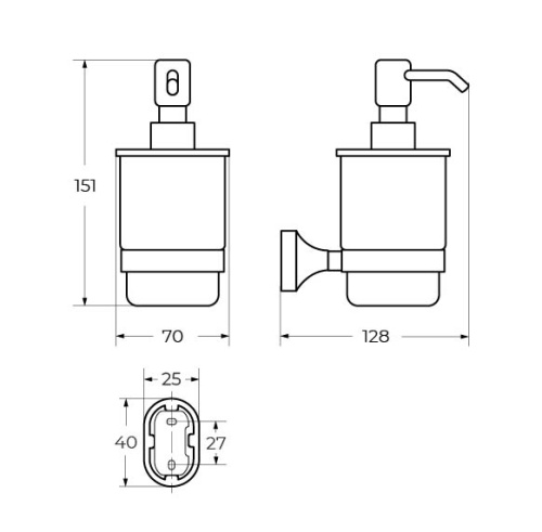 Дозатор Art&Max OVALE AM-E-4099Z - фото 2