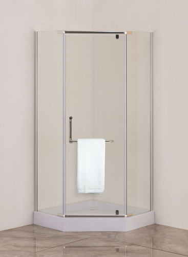 Душевой уголок Agger A03-090TCR/G 86х86 стекло прозрачное профиль хром глянцевый без поддона - фото 3