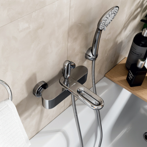 Смеситель для ванны WasserKRAFT Kammel 1800 1801 настенный хром - фото 4