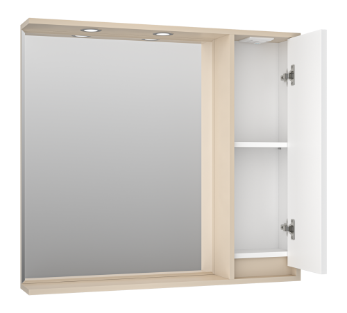 Зеркало-шкаф Brevita Balaton BAL-04090-03-01П 88х14х80 подвесной - фото 4