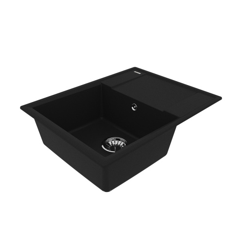 Кухонная мойка LeMark Imandra 640 9910019 64х50 цвет антрацит поверхность матовая - фото 2