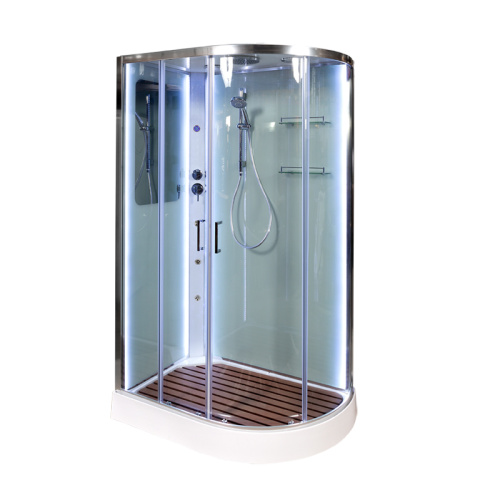 Душевая кабина AvaCan A102LLED+GMKN 120х80 асимметричная с крышей ориентация левая - фото 2