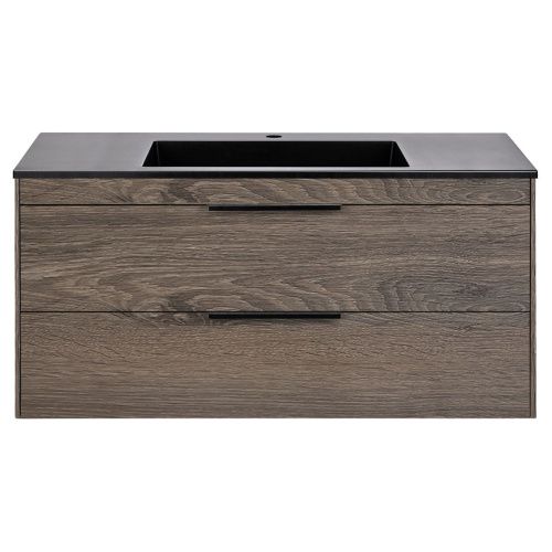 Тумба под раковину Vincea Chiara 2D VMC-2C2100RO 100х50 подвесная цвет коричневый - фото 5
