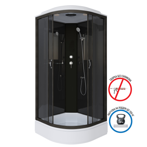Душевая кабина Niagara Classic 65011434 90х90 четверть круга с крышей ориентация универсальная - фото 2