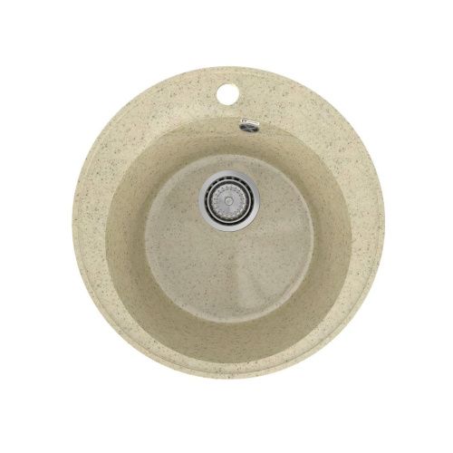 Кухонная мойка Practik PR-475 PR-M-475-002 48х48 цвет бежевый поверхность глянцевая - фото 2