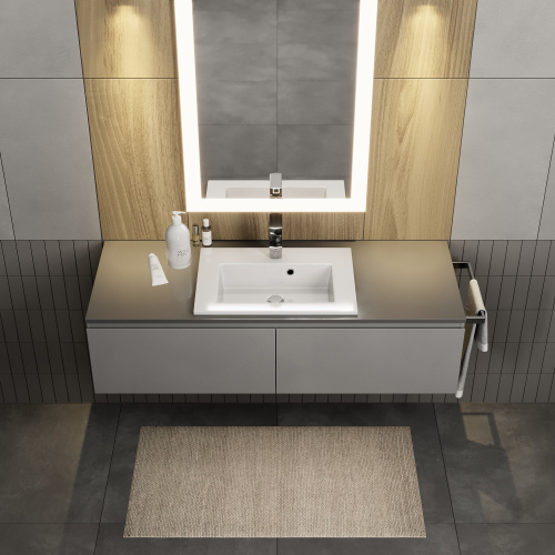 Раковина керамическая Uperwood Aurora RAurora50wg 51х36 полувстраиваемая цвет белый - фото 4