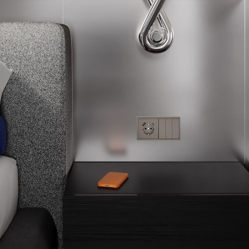 Накладка для розетки с заземлением и защитными шторками, с USB A+C VOLTUM S70 VLS001014 - фото 5