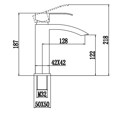 Смеситель Fmark FS8601C на раковину золото матовое - фото 2