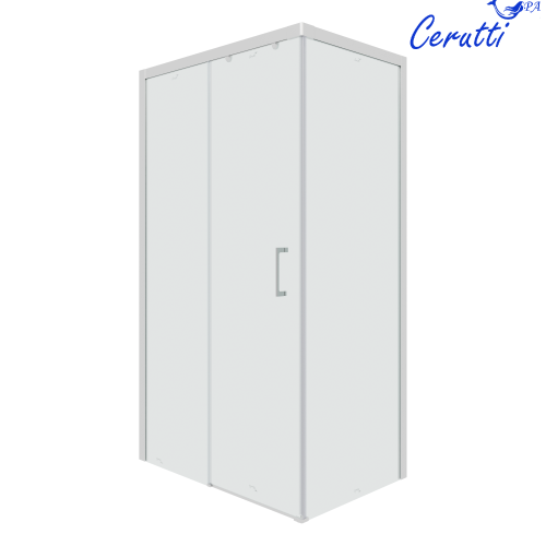 Душевой уголок Cerutti SPA VITO110-L 110х80 стекло прозрачное профиль хром глянцевый без поддона - фото 2