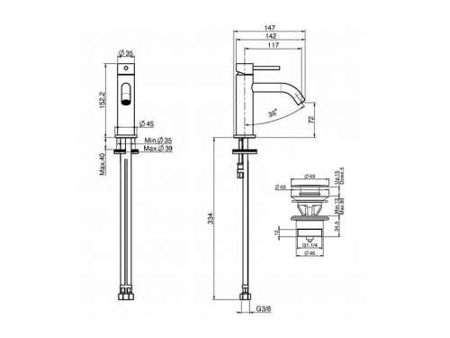 Смеситель Fima Carlo Frattini F3032XSCR на биде хром - фото 3