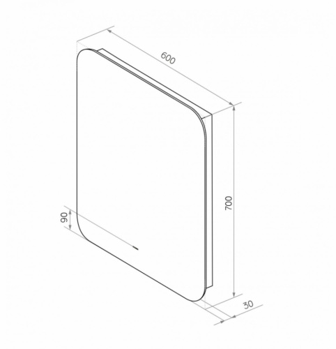 Зеркало в ванную Art&Max RAVENNA AM-Rav-600-700-DS-F 60х70 - фото 4