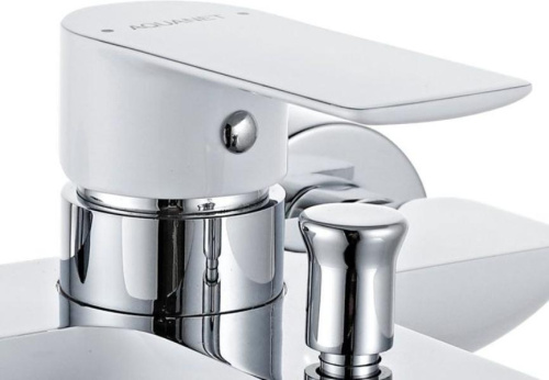 Смеситель для ванны с душем Aquanet Arctic AF520-20СW настенный белый/хром - фото 2
