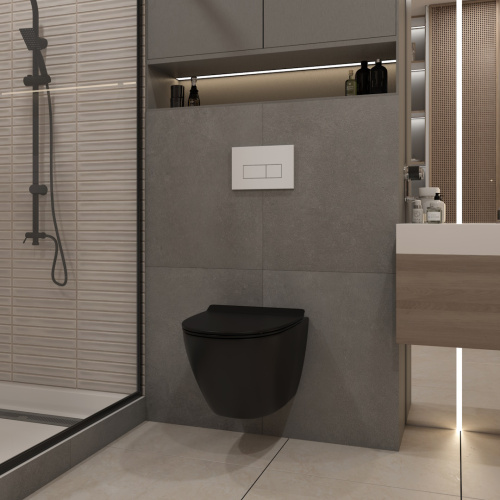 Клавиша смыва механическая Teymi Helmi T70018WM цвет белый - фото 2