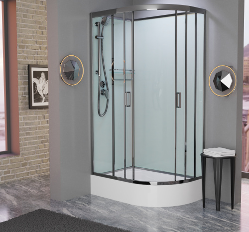 Душевая кабина Frank 180009 120х80 без крыши ориентация левая - фото 2