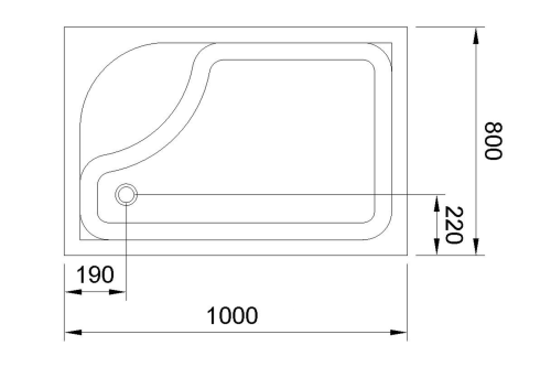 Душевой поддон Royal Bath BP RB8100BP-L 100х80 акрил белый с ножками - фото 4