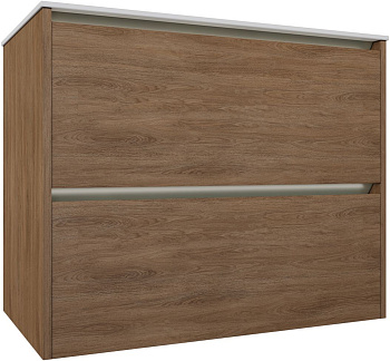 Тумба под раковину Allen Brau Activity 1.34012.NO 80х46х65 подвесная цвет зеленый/темное дерево