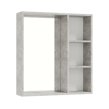 Зеркало-шкаф Onika Девис 206542 65х15х70 подвесной цвет серый