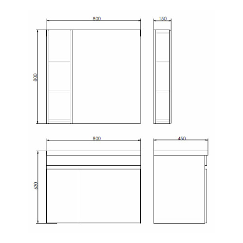 Тумба с раковиной Comforty Тромсе 00004142219CF 80х45х63 подвесная цвет дуб сонома - фото 2